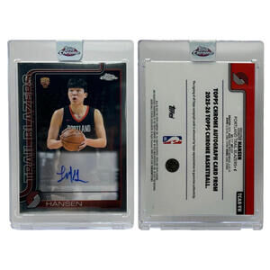 2025-26 Topps Chrome Yang Hansen Auto Trail Blazers #TCAR-YH Rookie Card (RC)